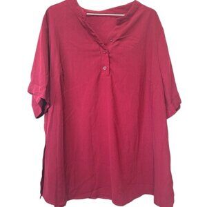 Shein Curve Dark Pink Blouse, Women's 3XL